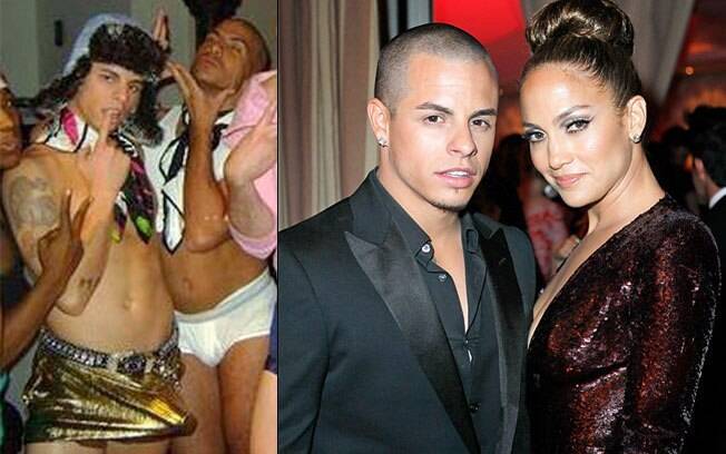 Casper Smart na imagem divulgada pelo ex-colega e ao lado de J-Lo: será que ele é?