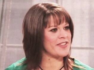 Nadine Schweigert durante sua entrevista ao talk show 'Anderson' da TV americana