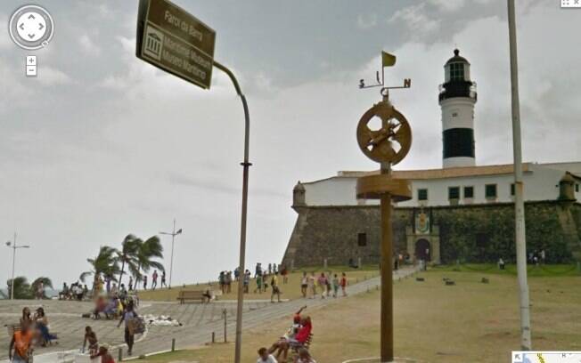 Farol da barra, em Salvador, é um dos pontos mapeados pelo Google Street View