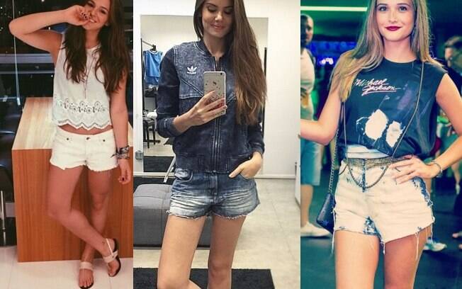 Inspire-se nos looks montados com shorts de Bruna Marquezine, Camila Queiroz e Juliana Paiva 