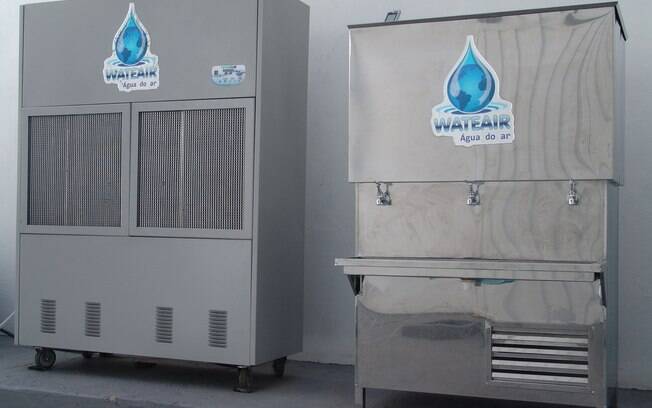 Um engenheiro criou uma máquina que transforma umidade do ar em água potável. Foto: Divulgação