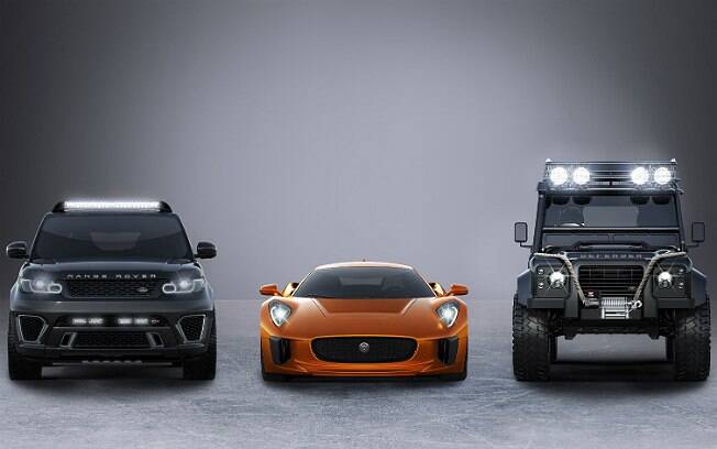 Range Rover Sport SVR, Jaguar C-X75 e Land Rover Defender Big Foot estarão em