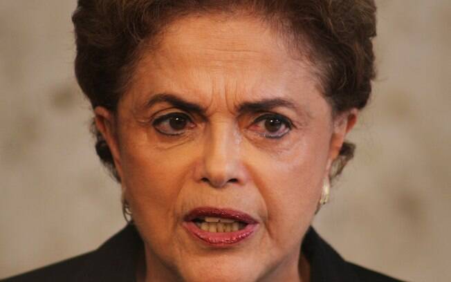 A presidente Dilma durante discurso em que pediu para atos serem pacÃ­ficos, na Ãºltima sexta-feira