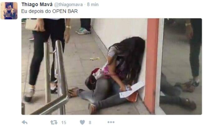 Só vou se for de open bar...