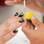 Este é o efeito que você deve alcançar com o esmalte branco cintilante. Foto: Edu Cesar/Fotoarena