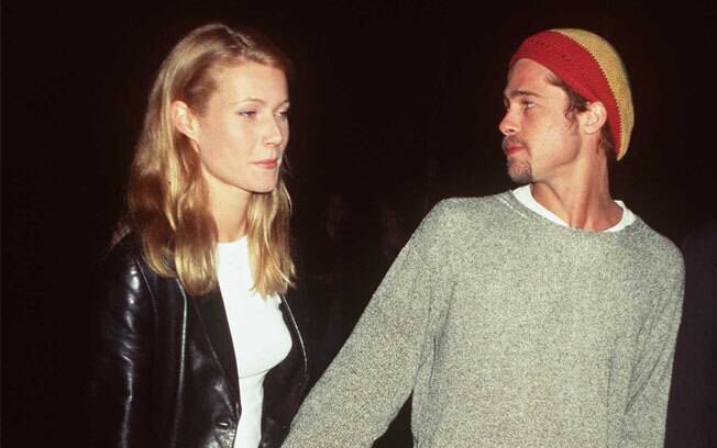 Brad Pitt e Gwyneth Paltrow ficaram noivos durante as filmagens de 'Seven', em 1995. A relação terminou em 1997