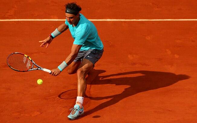 Rafael Nadal em ação pelo Roland Garros de 2014, vencido por ele