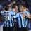 Jogadores do Grêmio celebram gol contra o Náutico. Foto: Gazeta Press