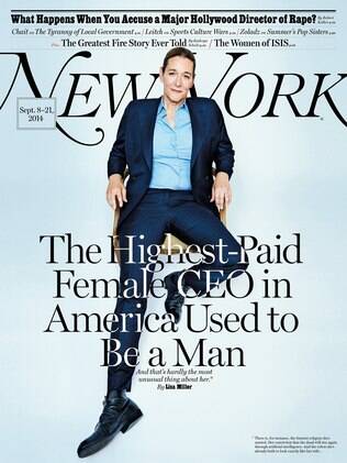 Martine Rothblatt na capa da New York Magazine deste mês