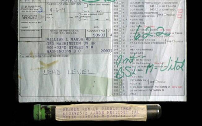 Alguém gastou R$26 mil numa amostra de sangue do ex-presidente dos Estados Unidos Ronald Reagan. Foto: Reprodução
