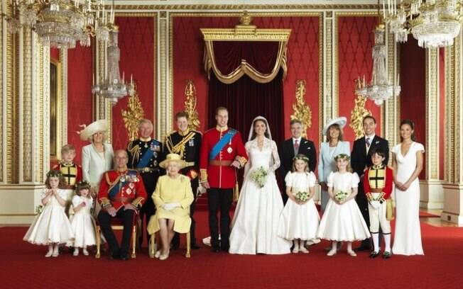 Foto oficial da cerimônia de casamento de William e Kate
