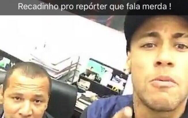 Neymar xinga jornalista em rede social