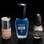 Material utilizado: esmaltes azul, nude e prata. Foto: Fernando Genaro/Fotoarena