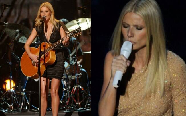 A atriz Gwyneth Paltrow já cantou em filmes e também no seriado 'Glee', além de já ter subido no palco para cantar  a música 'F*ck You', do  Cee-Lo Green