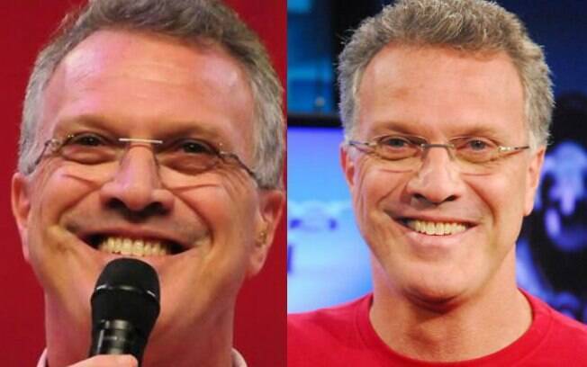 O apresentador Pedro Bial não faz questão de clarear os dentes e deixá-los com aspecto artificial
