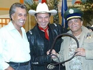 Wilton Franco em 2006 com Beto Carrero e Dedé Santana