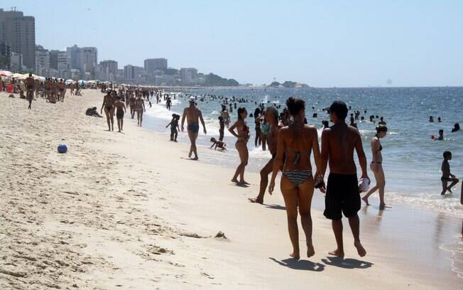 Praia do Leblon, no Rio (04/01/2014)