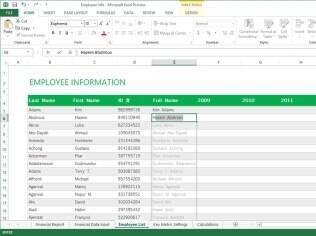 Excel tenta