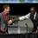 Robert Downey Jr e Don Cheadle no painel de "Iron Man 3". Foto: Getty Images