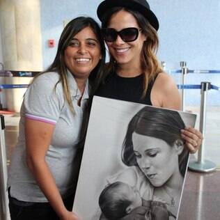 Wanessa ganhou um retrato de uma fã