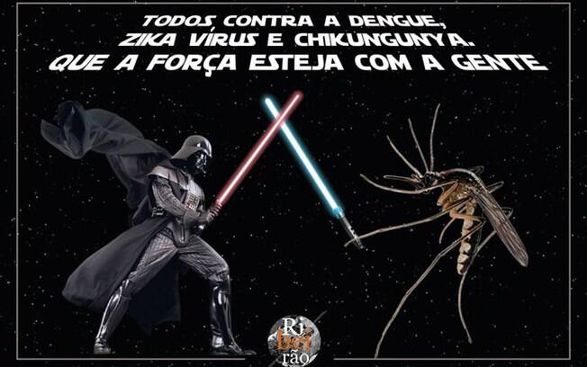 Inversão de papeis em batalha com sabres de luz rendeu gozações à Prefeitura de Ribeirão Preto