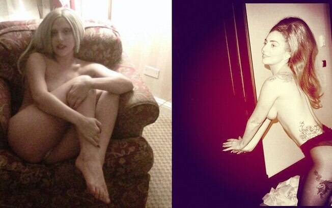 O que não faltam nas redes sociais de Lady Gaga são fotos dela quase nua...