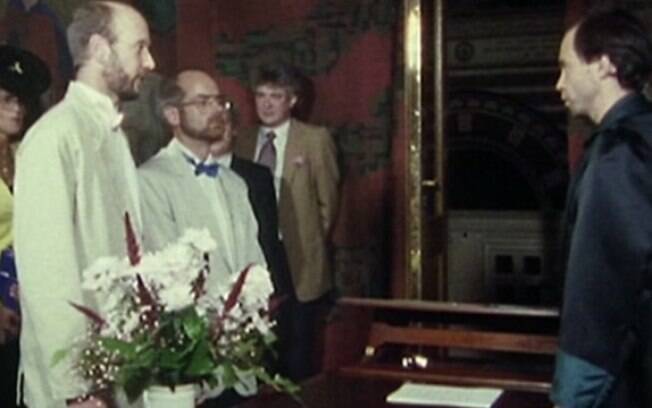O casamento de Ivan Larsen e Ove Carlson em 1 de outubro de 1989