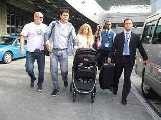 Shakira desembarca no Brasil