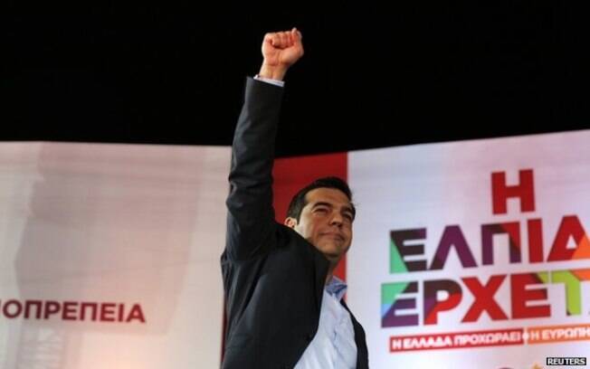Alexis Tsipras, do partido de esquerda radical grego Syriza