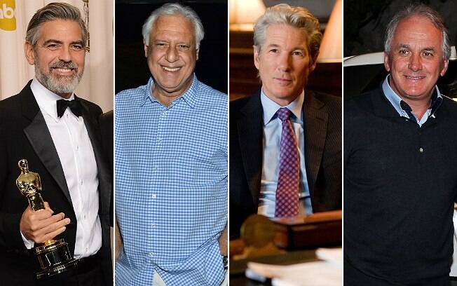 George Clooney, Antonio Fagundes, Richard Gere e Otávio Mesquita