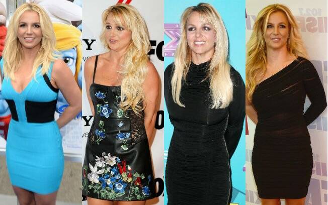 Britney Spears sempre segura as mãos para trás nas fotos