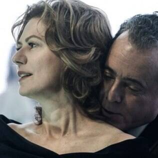 Patricia Pillar e Tony Ramos em 'O Rebu'