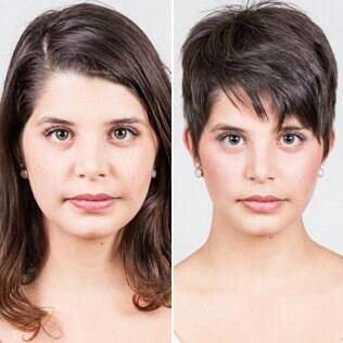 Antes e depois: Elisa adotou o corte joãozinho