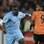 Luiz Adriano, do Shakhtar, em ação contra o Nordsjælland. Foto: AP