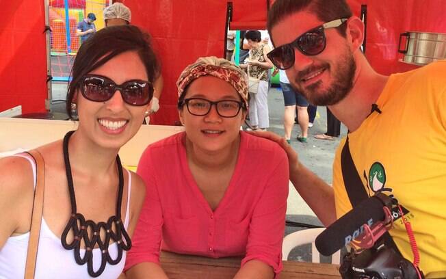 Julia e Vinicius encontraram com a 'MasterChef' Jiang na festa de comemoração do Ano Novo Chinês Julia e Vinicius encontraram com a 'MasterChef' Jiang na festa de comemoração do Ano Novo Chinês