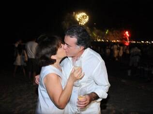 Tony Ramos com a mulher, Lidiane