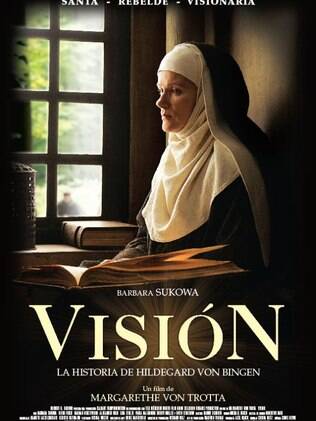 Cartaz usado na Espanha para divulgar a cinebiografia de Hildegard
