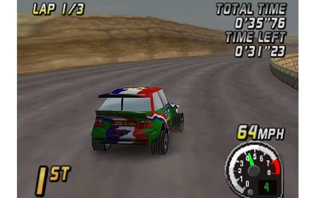 Top Gear Rally (Boss Game Studio/Midway, 1997). Foto: Reprodução