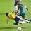 Neymar mergulha no lendário estádio de Wembley. Foto: AFP
