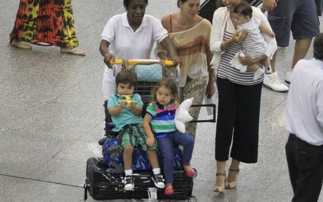 A atriz estava voltando para o Rio de Janeiro depois de aproveitar uns dias de folga