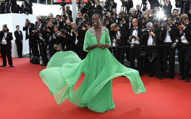 Lupita Nyong'o no primeiro dia do Festival de Cannes