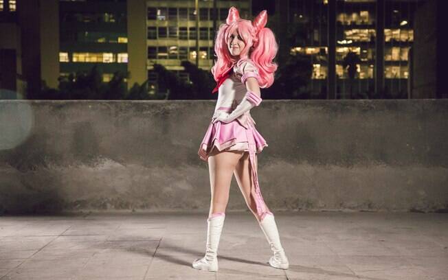 Letícia é a Chibimoon, filha de Sailor Moon