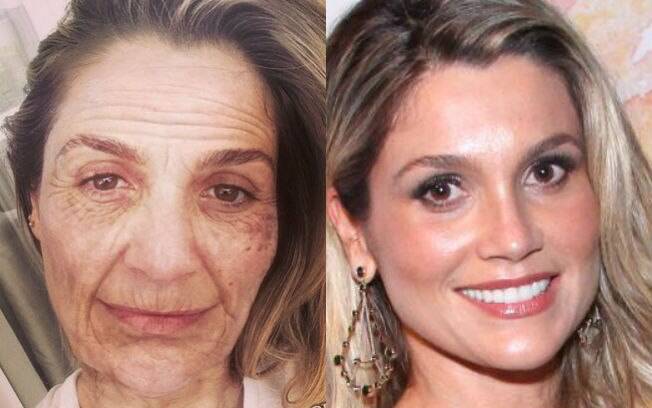 Flávia Alessandra simula como ficará em 2054