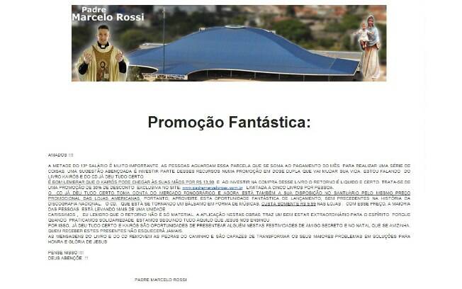 Mensagem enviada por Padre Marcelo aos fiéis nesta sexta-feira (22)
