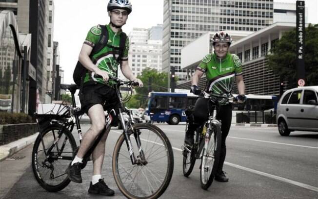 Carbono Zero Courier é uma das empresas de entrega com bicicleta em São Paulo. Começou com 2 ciclistas e R$ 60 mil. Cresceu e hoje já em mais de 40 funcionários. Foto: Divulgação