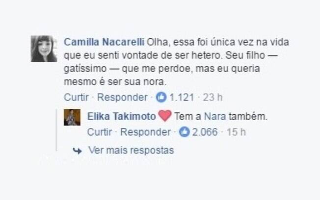 Nara, irmã do filho solteiro, também foi alvo das postagens da mãe.