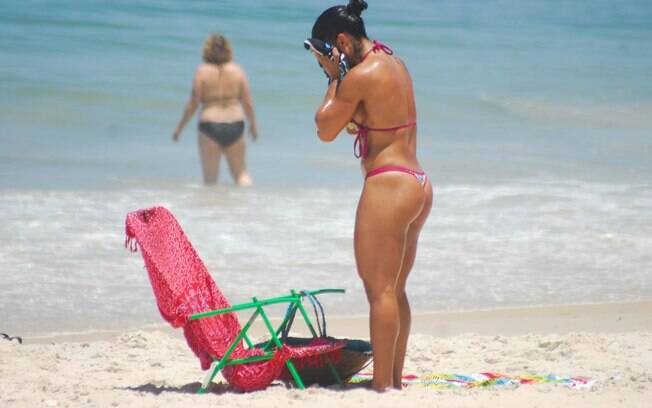 Movimentação na praia do Arpoador, no Rio de Janeiro, durante o Dia da Consciência Negra (20/11/2013)