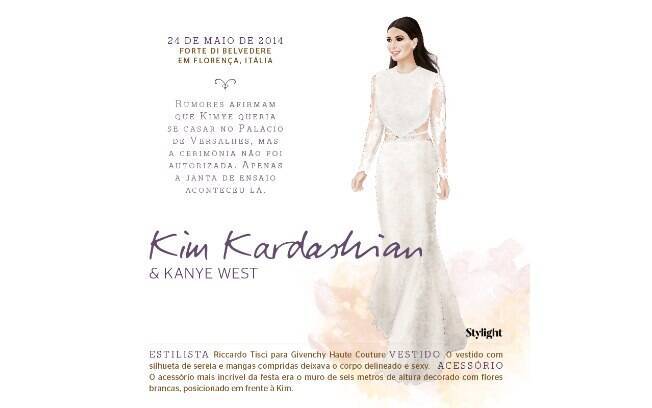 Vestido de noiva: Kim Kardashian