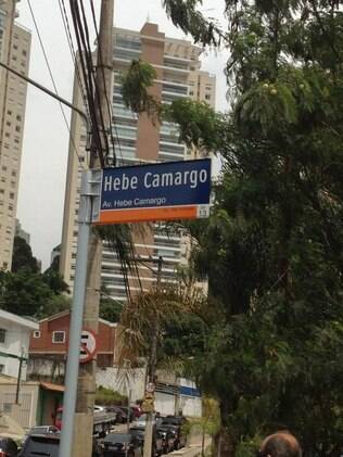 Hebe Camargo virou nome de avenida em homenagem póstuma da prefeitura de São Paulo