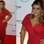 No jantar beneficente em prol da AmfAR no Brasil, PretaGil fez a linha cigana e surgiu num lindo vestido vermelho vivo com babados. A escolha do sapato nude foi certeira. Foto: AgNews